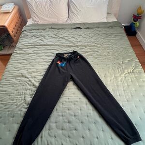 Aviator Nation Black Joggers/Sweats with logo